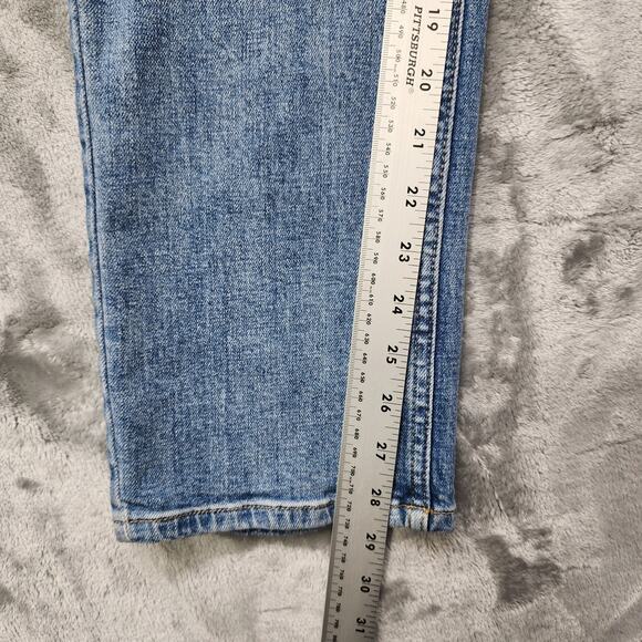 RSQ Jeans Mens 33X30 Blue Distressed Relaxed Taper Leg Stretch Denim Casual - Picture 12 of 14